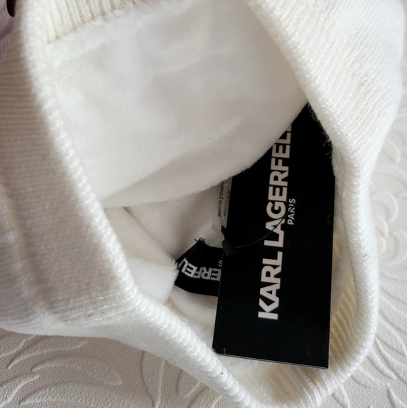 Karl Lagerfeld Beanie Ivory - Picture 5 of 5